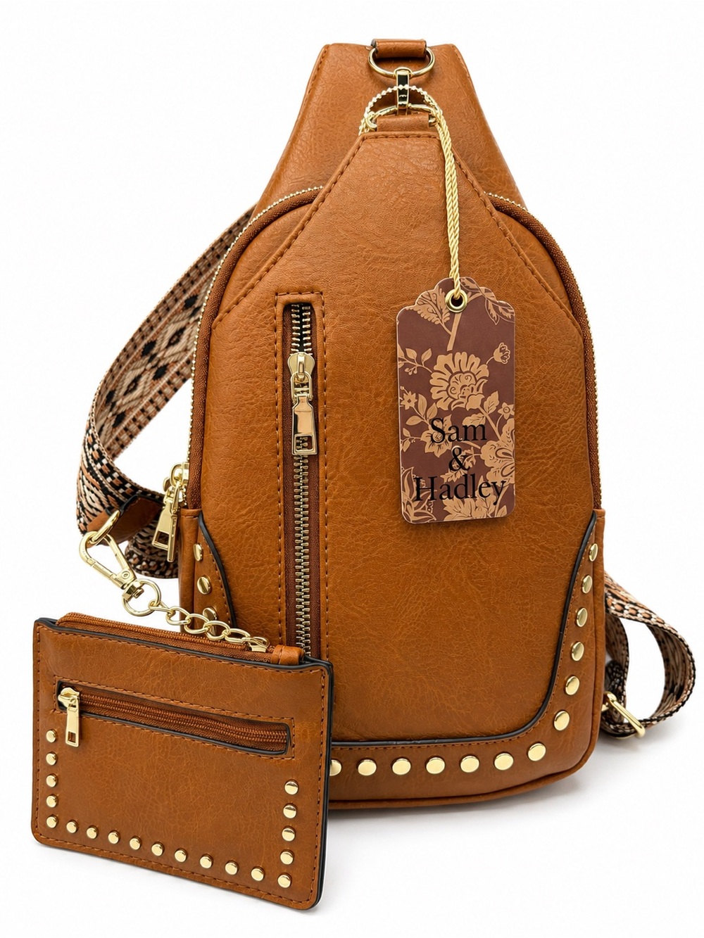 Sam & Hadley vegan leather crossbody backpack